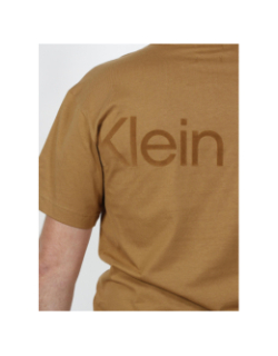 T-shirt flock logo marron homme - Clavin Klein