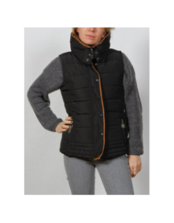 Doudoune sans manche mary noir femme - Angele Sportswear