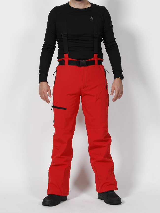 Pantalon de ski unosoft rouge homme - Eldera Sportswear