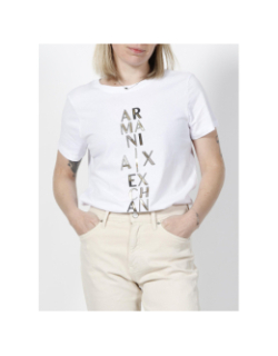 T-shirt optic blanc femme - Armani Exchange