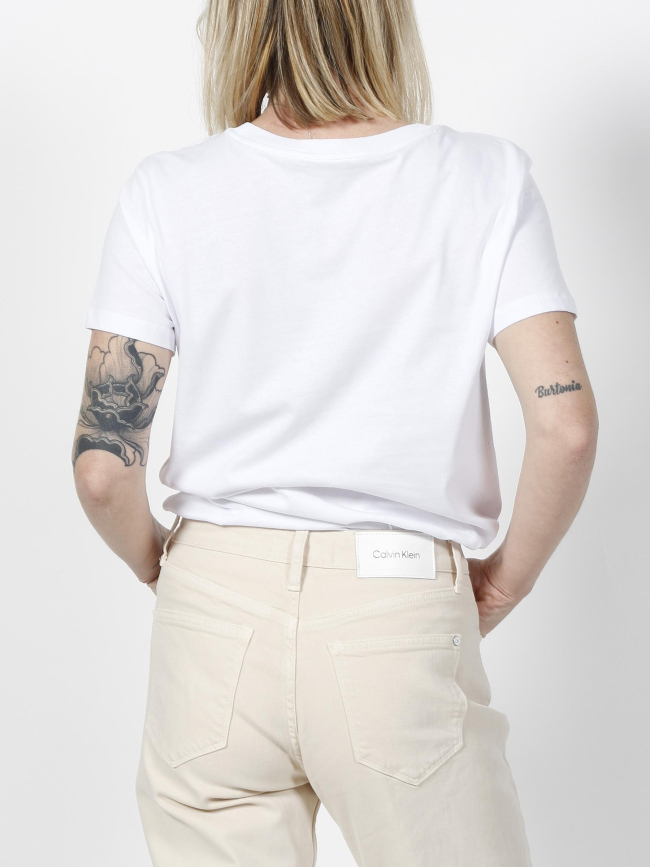 T-shirt optic blanc femme - Armani Exchange