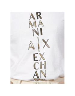 T-shirt optic blanc femme - Armani Exchange