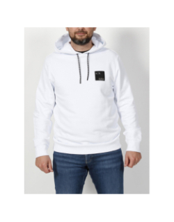 Sweat à capuche felpa blanc homme - Armani Exchange