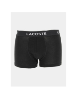 Pack 3 boxers court uni noir homme - Lacoste