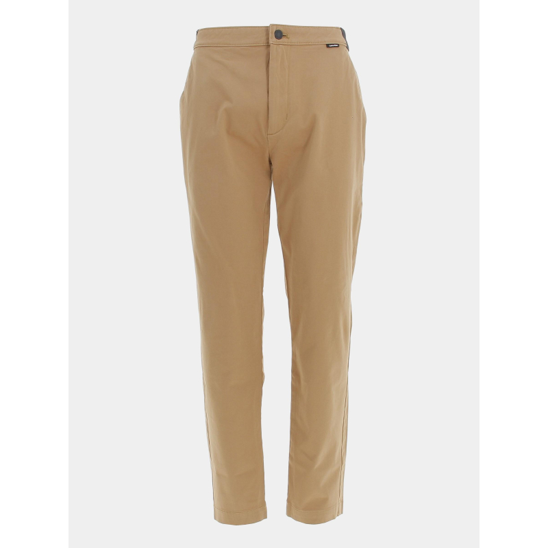 Pantalon modern twill cropped marron homme - Calvin Klein