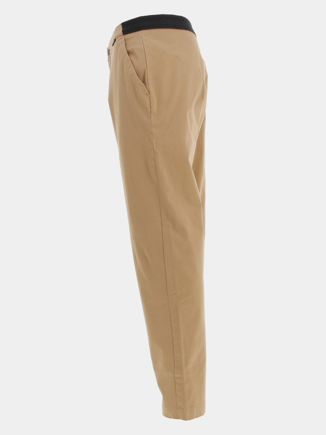 Pantalon modern twill cropped marron homme - Calvin Klein