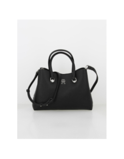 Sac à main emblem satchel noir femme - Tommy Hilfiger