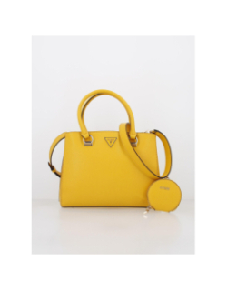 Sac à main eco alexie girlfriend satchel jaune femme - Guess