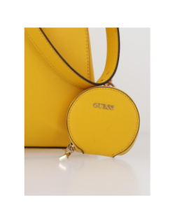 Sac à main eco alexie girlfriend satchel jaune femme - Guess