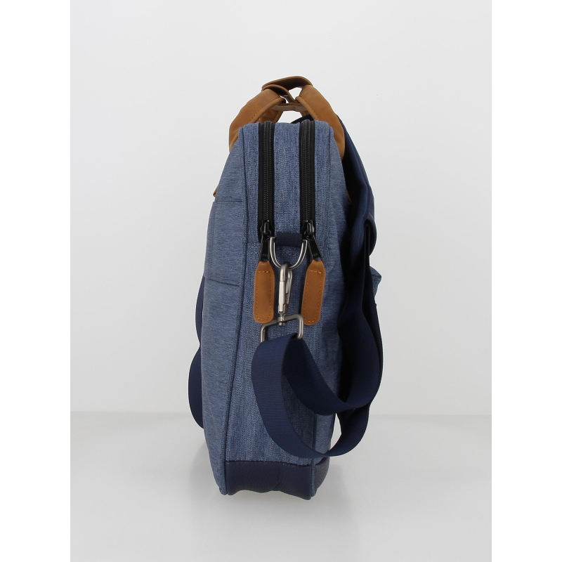 Sac ordinateur messenger paris bleu Cabaïa