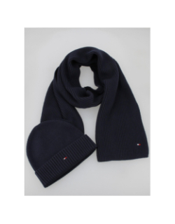 Coffret écharpe bonnet bleu marine homme - Tommy Hilfiger