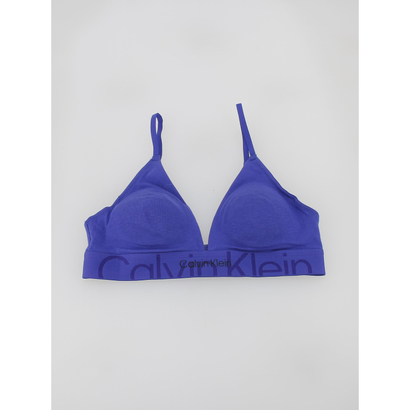 Soutien-gorge triangle clematis bleu femme - Calvin Klein