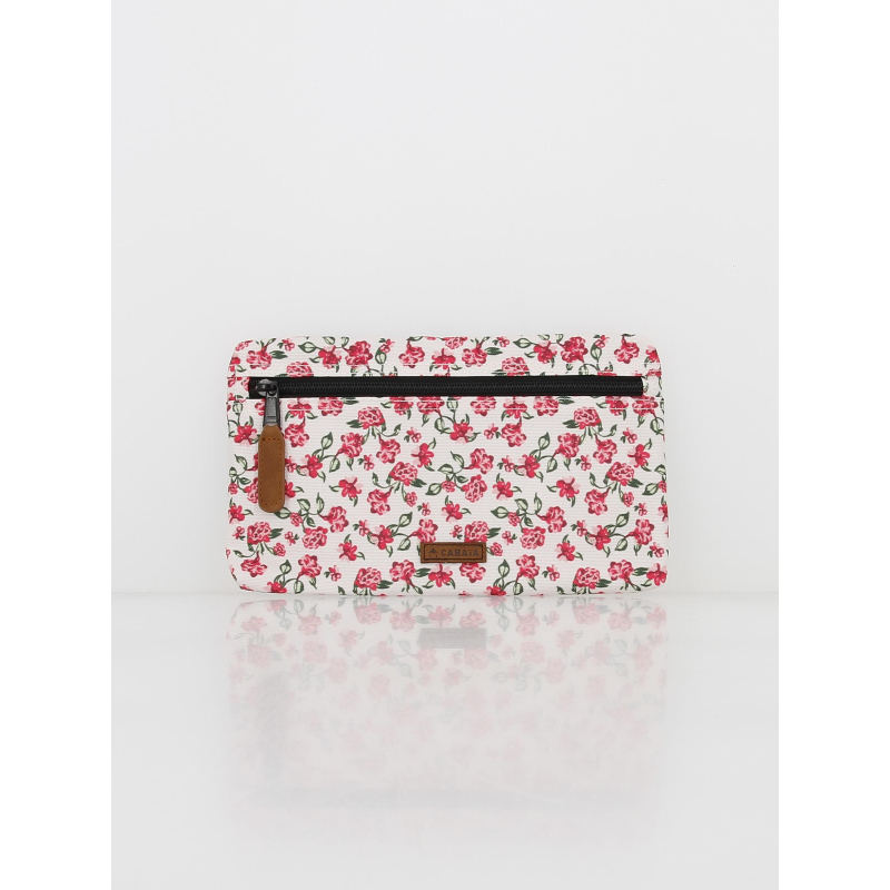 Pochette oxford street blanc/rose - Cabaïa