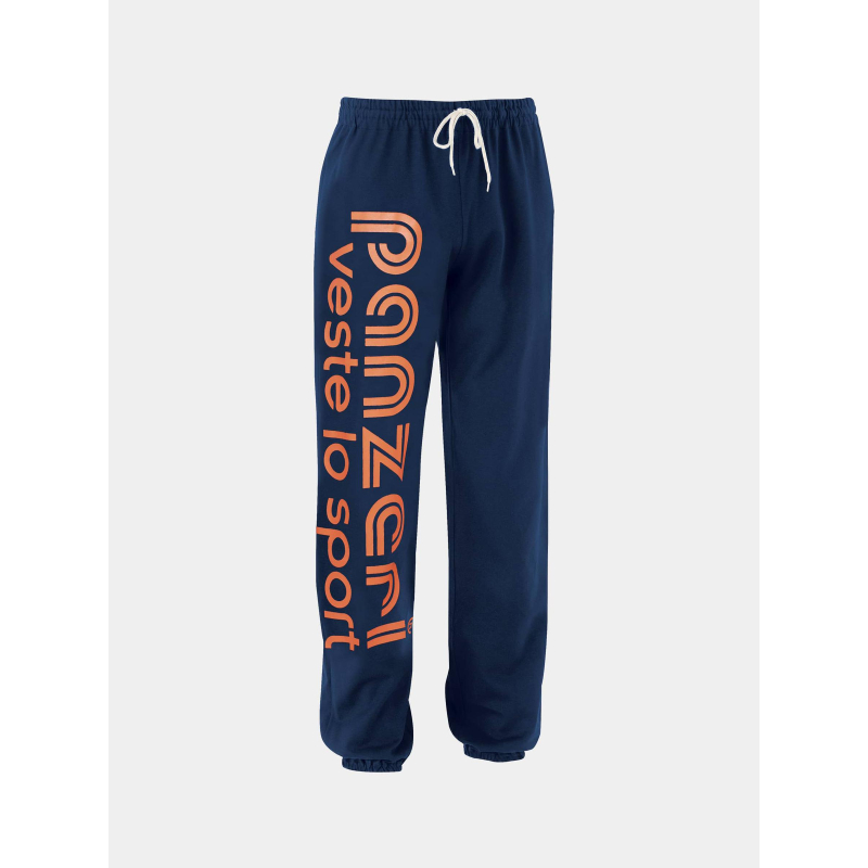 Jogging uni H bleu marine/orange - Panzeri