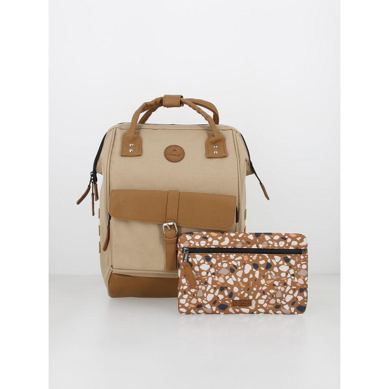 Sac à dos medium adventurer kuala lumpur beige - Cabaïa