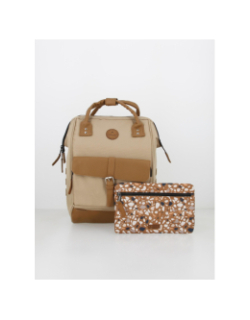 Sac à dos medium adventurer kuala lumpur beige - Cabaïa