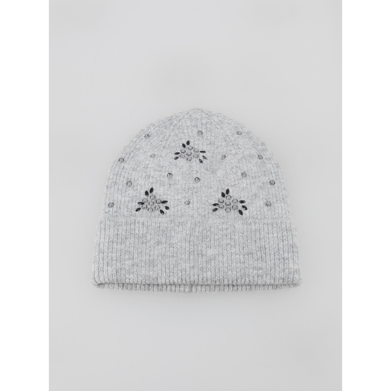 Bonnet afine strass gris femme - Pieces