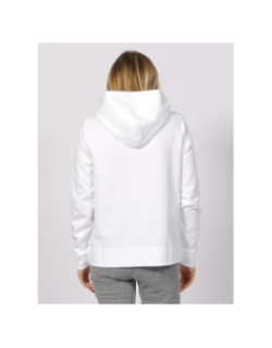 Sweat à capuche micro logo blanc femme - Calvin Klein