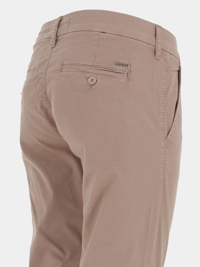 Pantalon chino daniel marron homme - Guess