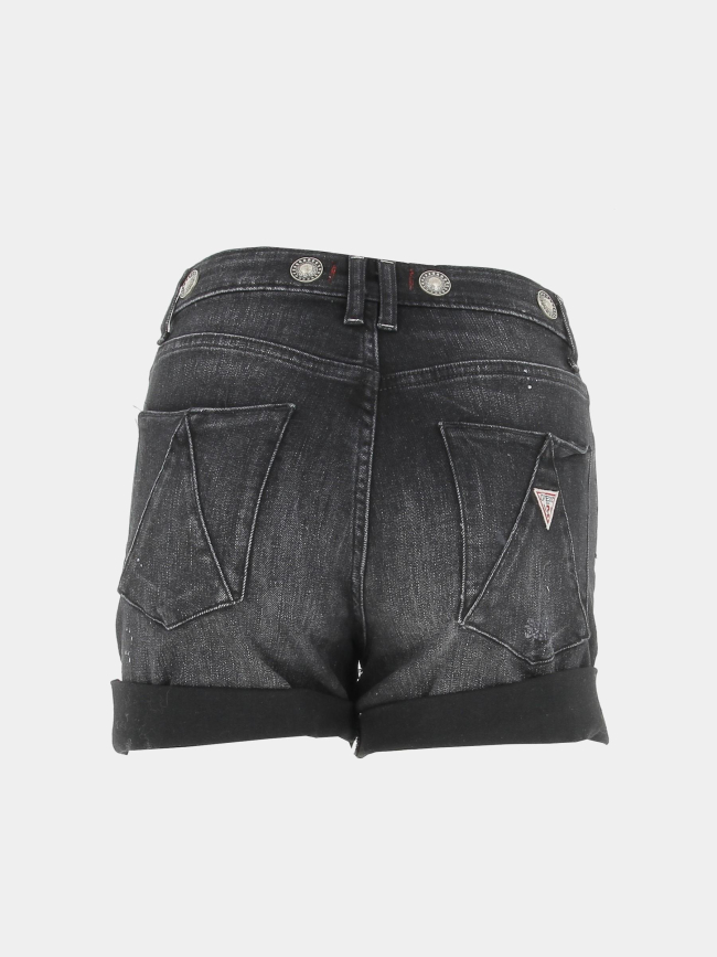 Short en jean dolores noir femme - Guess