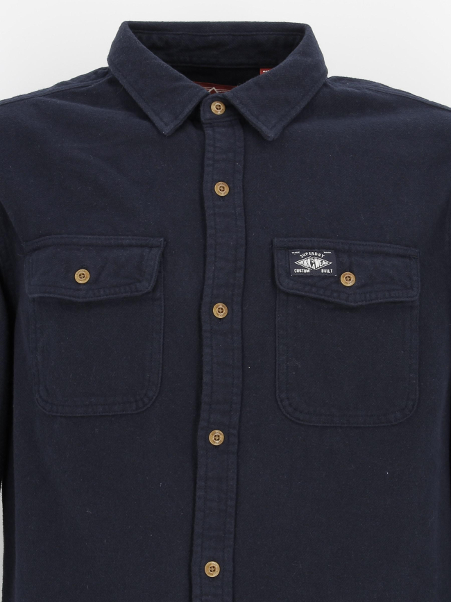 Chemise vintage trailsman bleu marine homme - Superdry