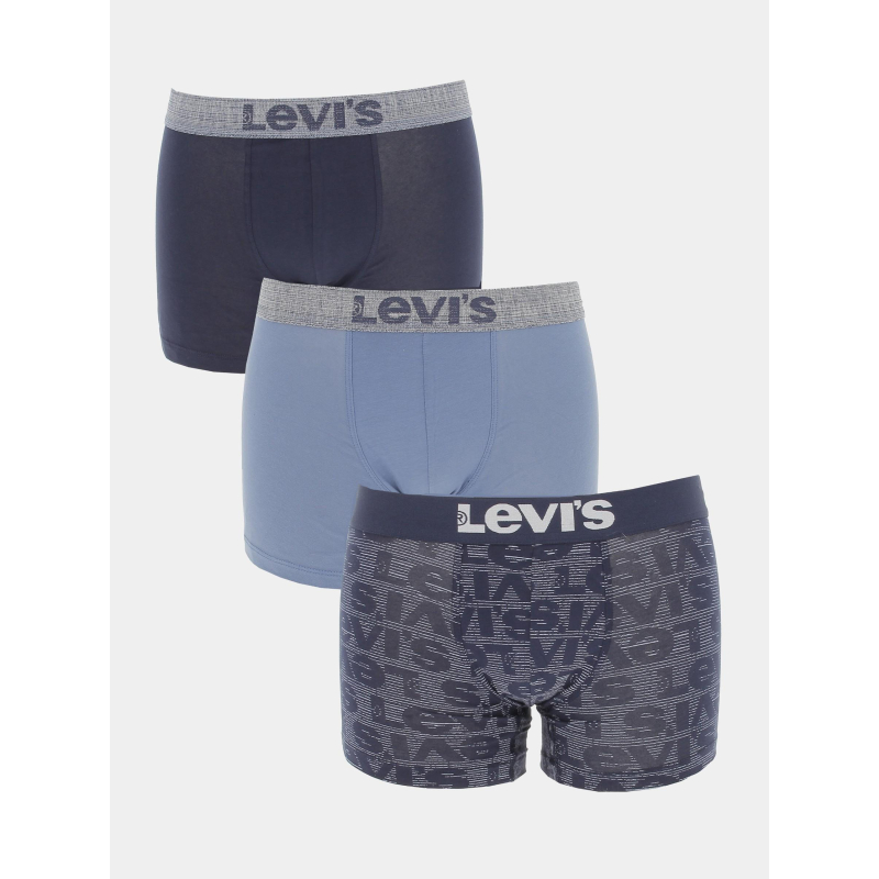 Coffret 3 boxers denim bleu marine homme - Levi's