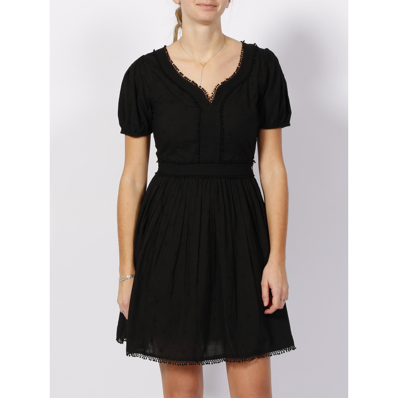 Robe à pois relief sofia noir femme - Guess