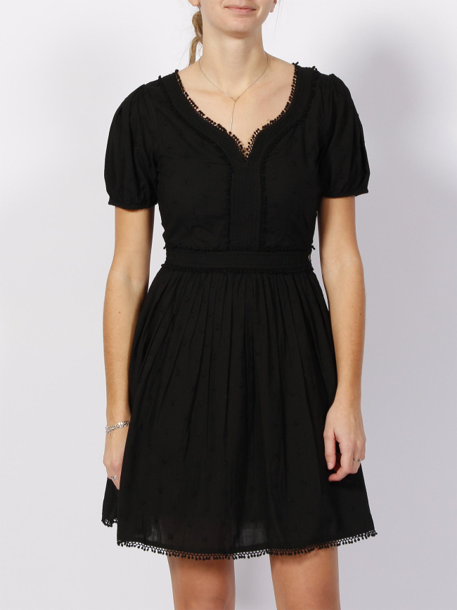 Robe à pois relief sofia noir femme - Guess