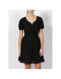 Robe à pois relief sofia noir femme - Guess