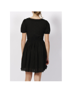 Robe à pois relief sofia noir femme - Guess