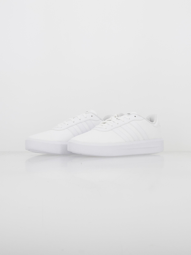 Baskets court platform blanc femme - Adidas