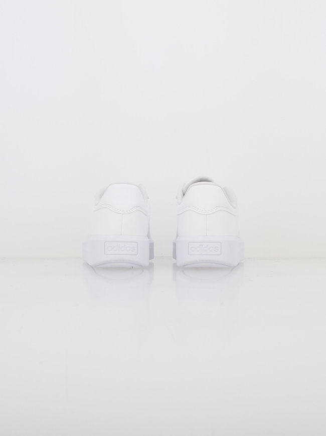 Baskets court platform blanc femme - Adidas