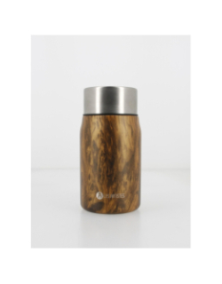 Lunch box inox 700 ml wood marron - Les Artistes