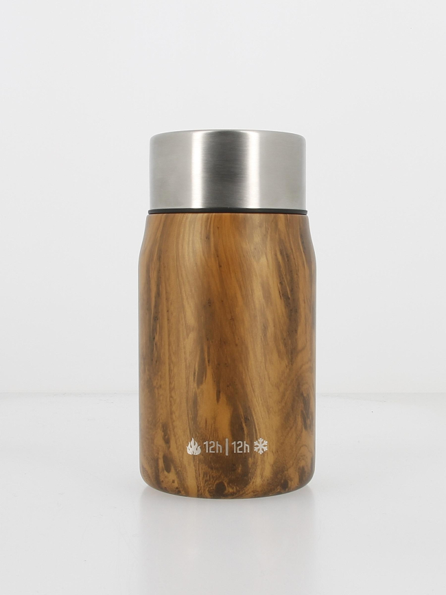 Lunch box inox 700 ml wood marron - Les Artistes