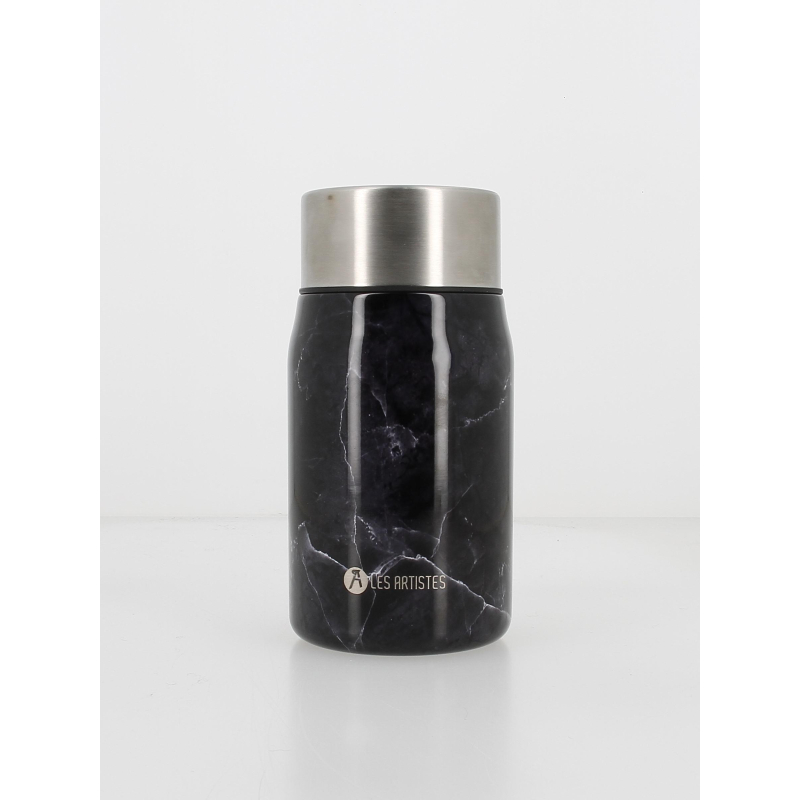 Lunch box inox 700ml marble noir - Les Artistes