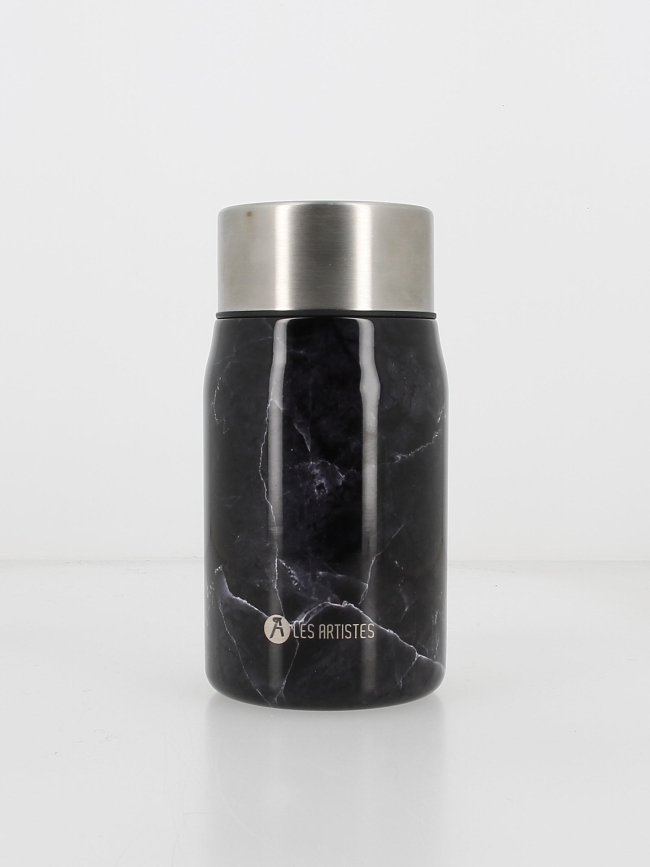 Lunch box inox 700ml marble noir - Les Artistes