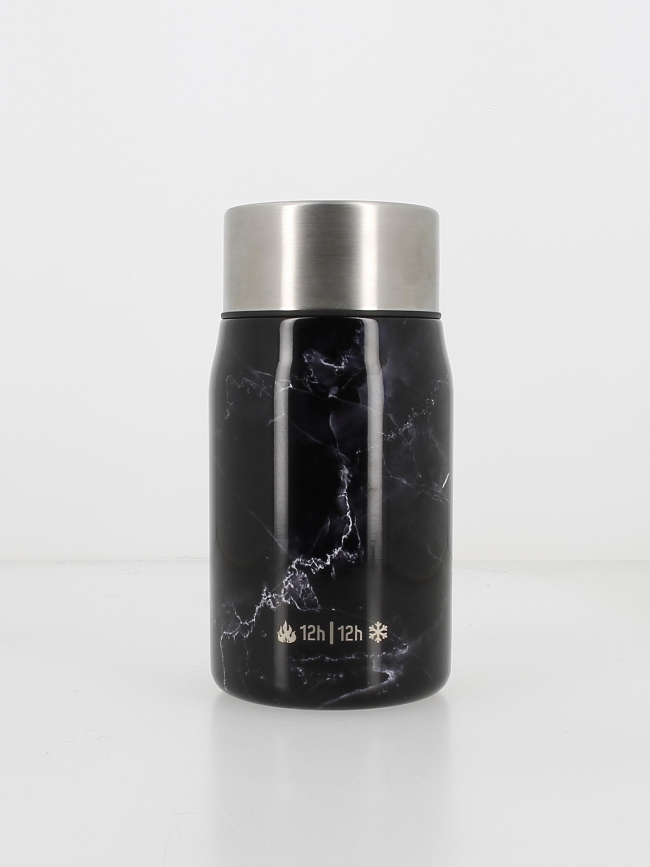 Lunch box inox 700ml marble noir - Les Artistes