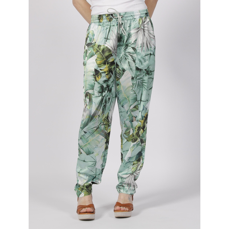 Pantalon fluide viola vert femme - Guess