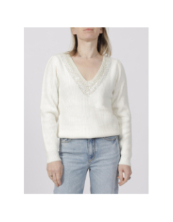 Pull vince blanc femme - Morgan