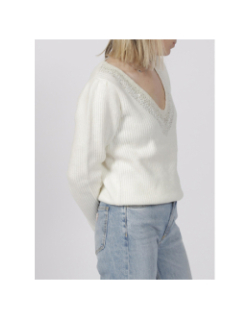 Pull vince blanc femme - Morgan