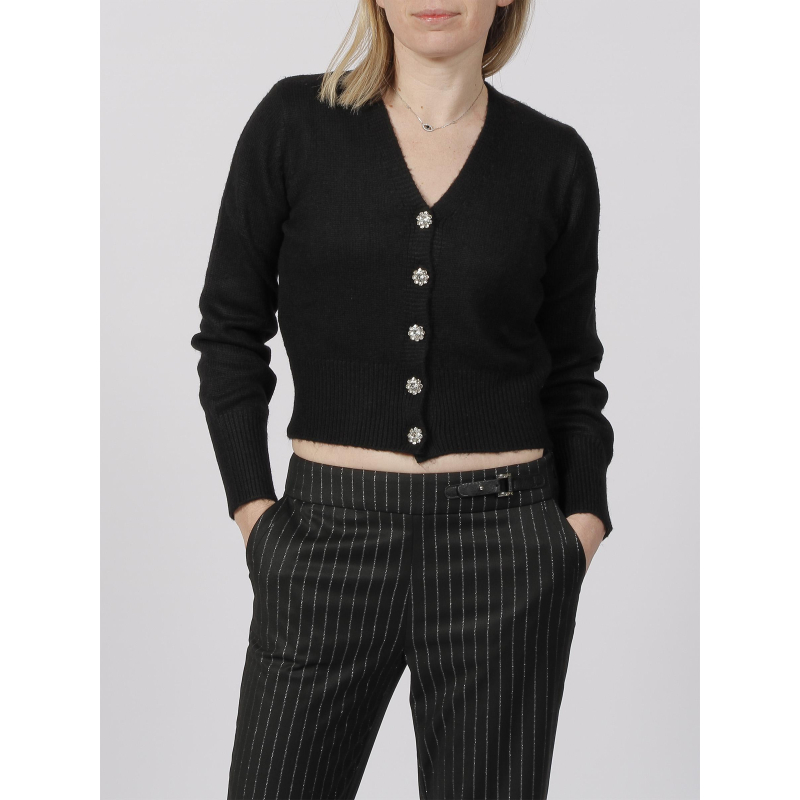 Gilet cardigan matei noir femme - Morgan