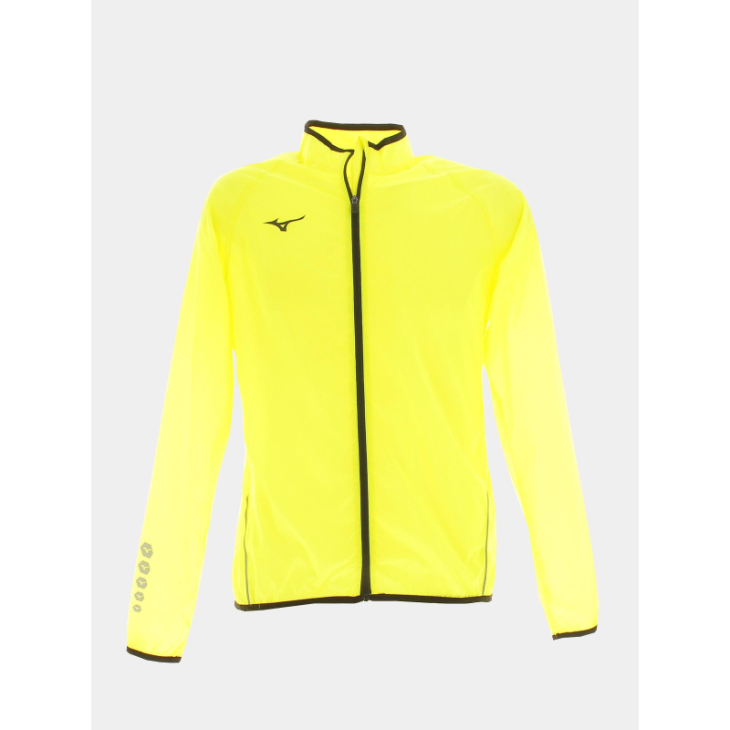 Veste de pluie authentic visibilité jaune fluo - Mizuno