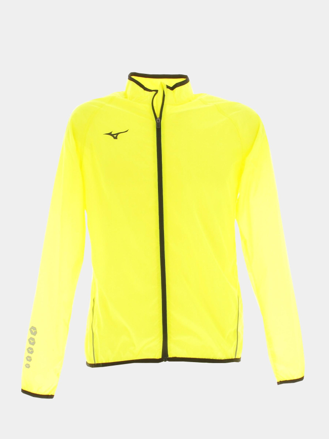 Veste de pluie authentic visibilité jaune fluo - Mizuno