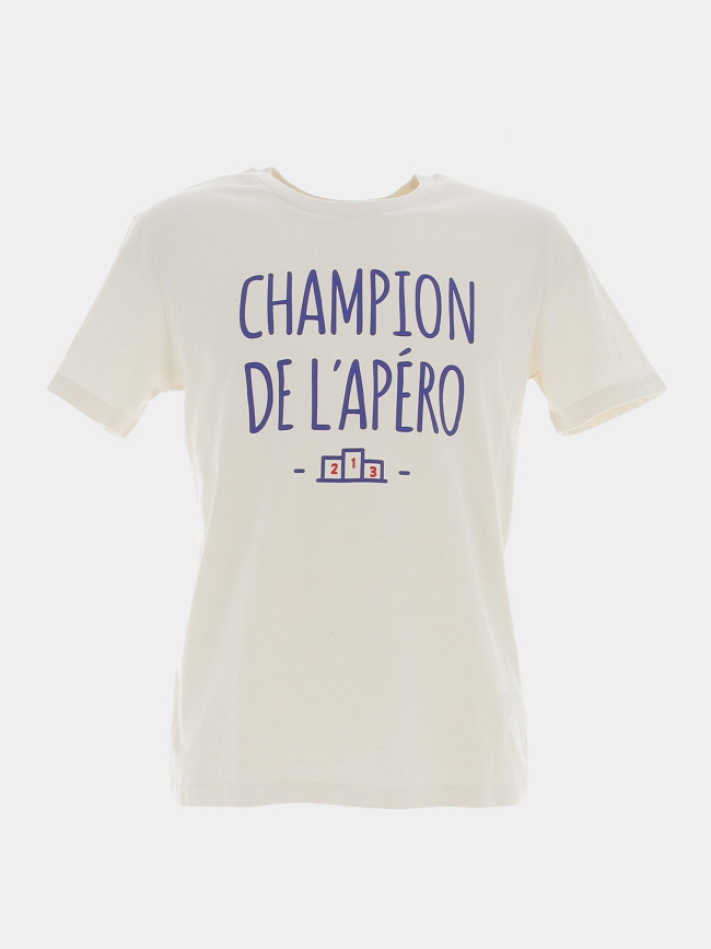 T-shirt apéro blanc homme - Monsieur T-shirt