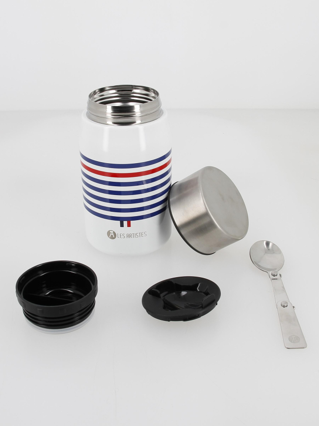 Lunch box inox 700ml sailor blanc/bleu - Les Artistes