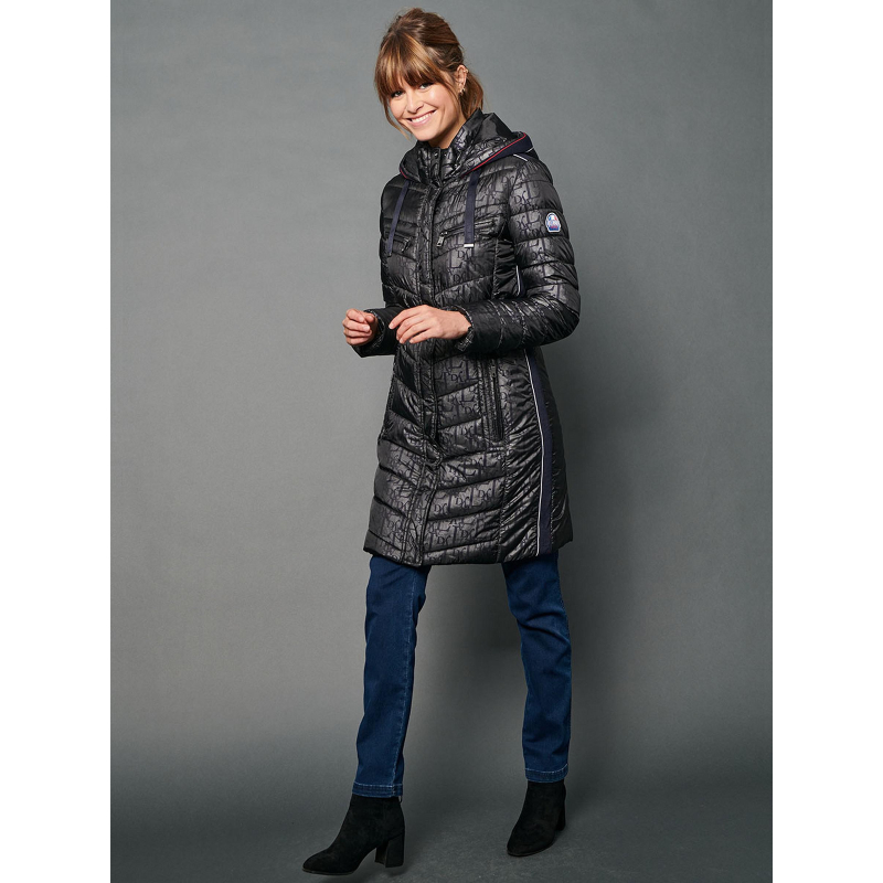 Manteau kelly noir femme - Delahaye