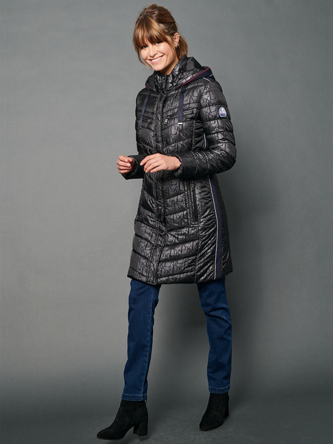 Manteau kelly noir femme - Delahaye