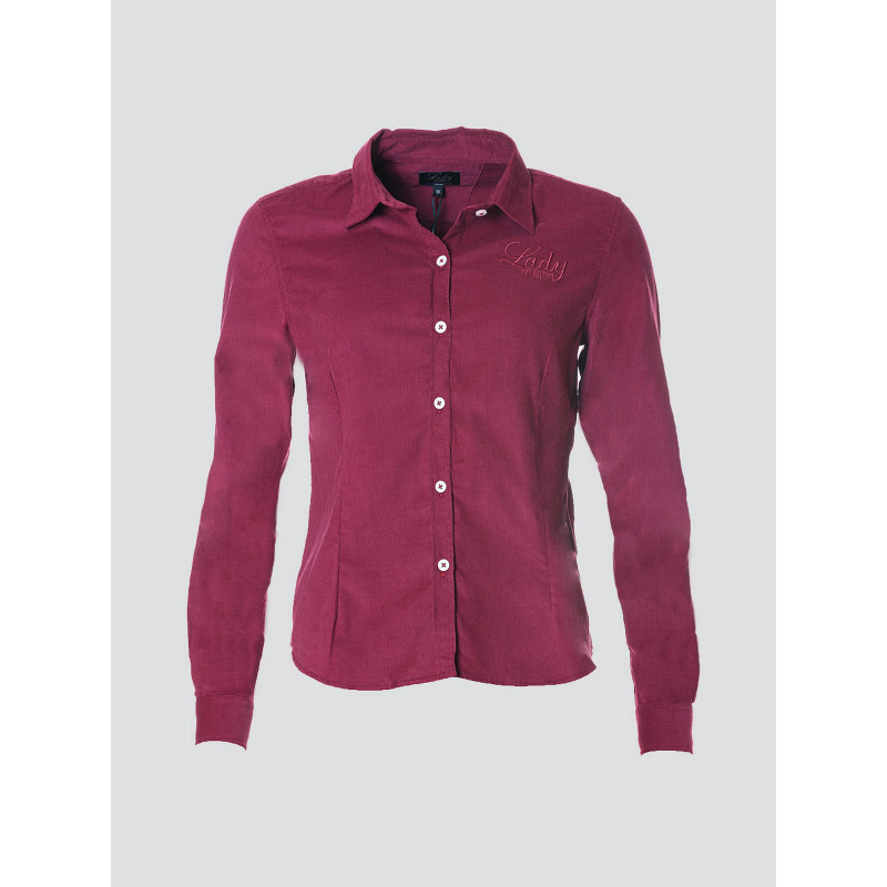 Chemisier charlize cardinal bordeaux femme - Delahaye