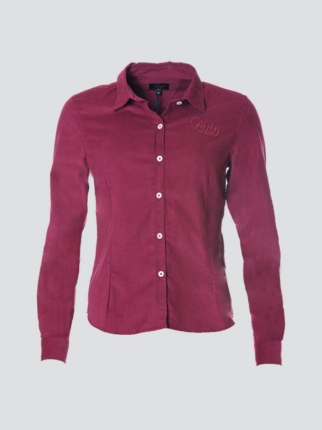 Chemisier charlize cardinal bordeaux femme - Delahaye