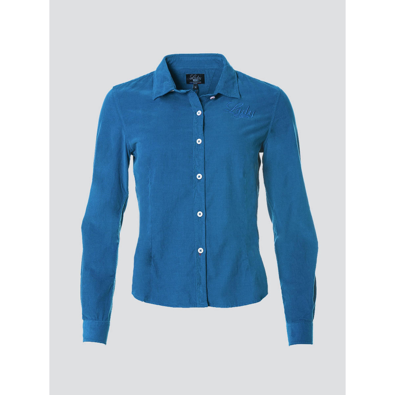 Chemisier charlize bleu femme - Delahaye